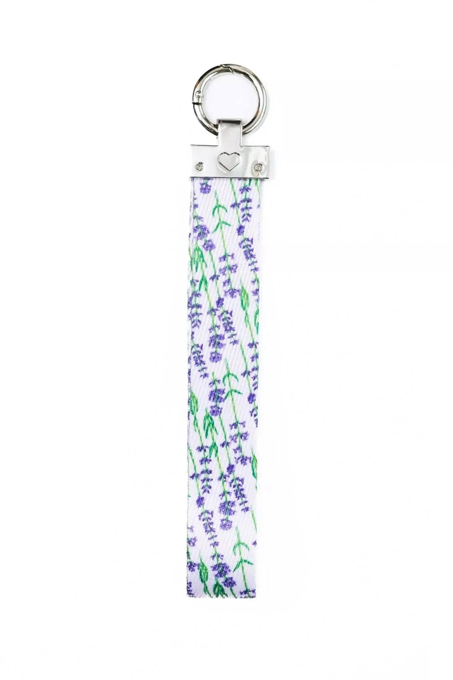Lavender Blooms Wristlet Keychain Aria the Fox