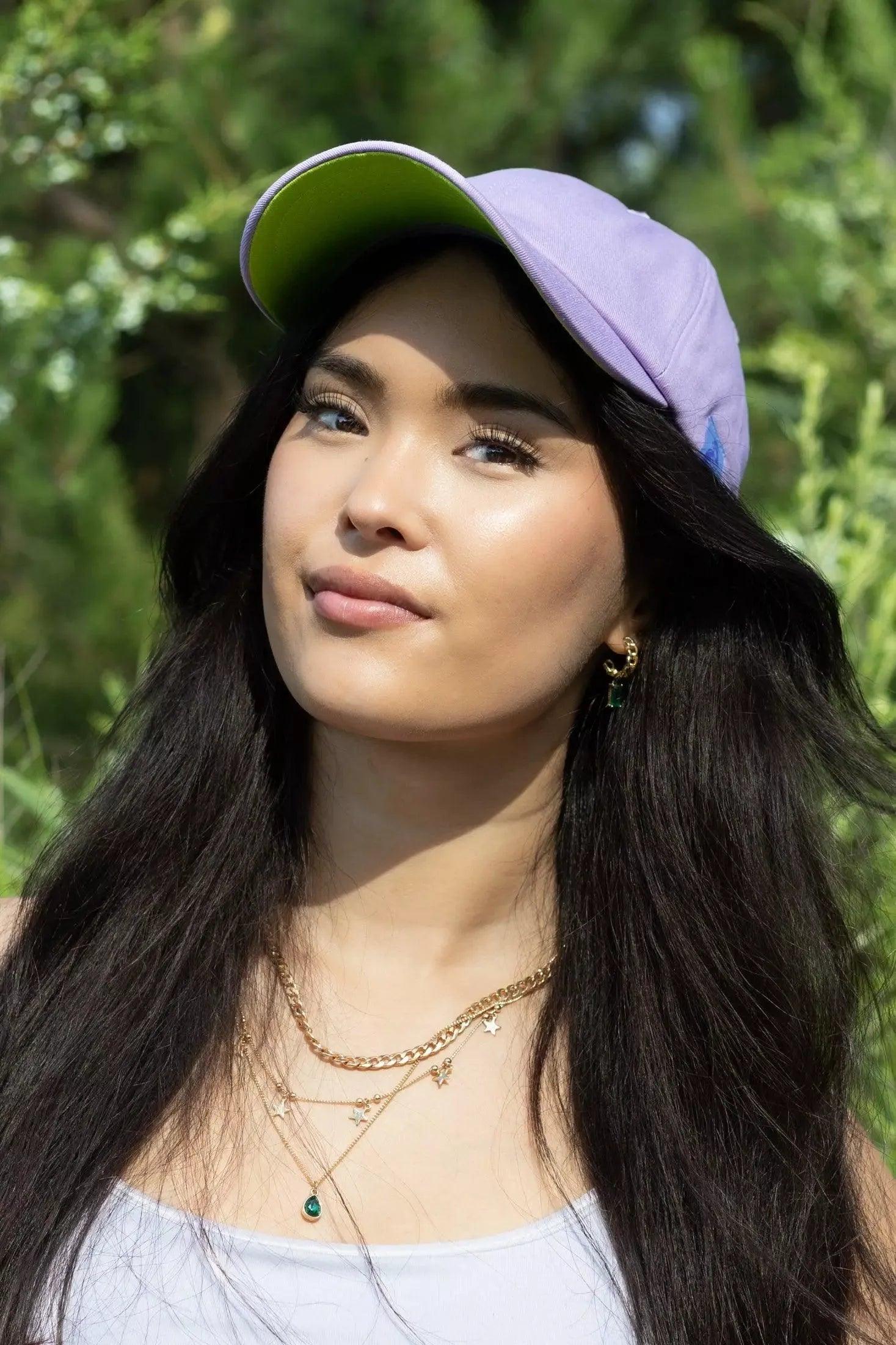 Lavender Garden Relaxed Baseball Cap Aria the Fox