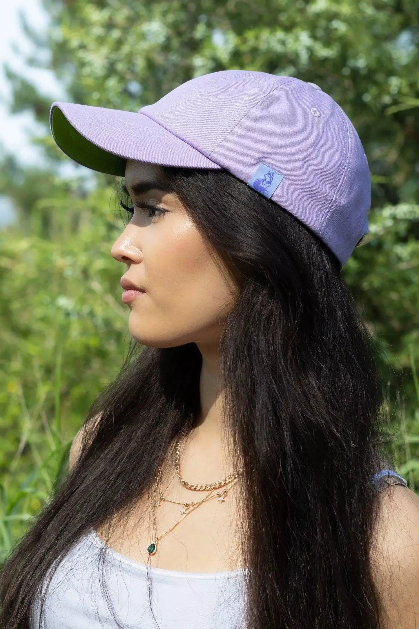 Lavender Garden Relaxed Baseball Cap Aria the Fox