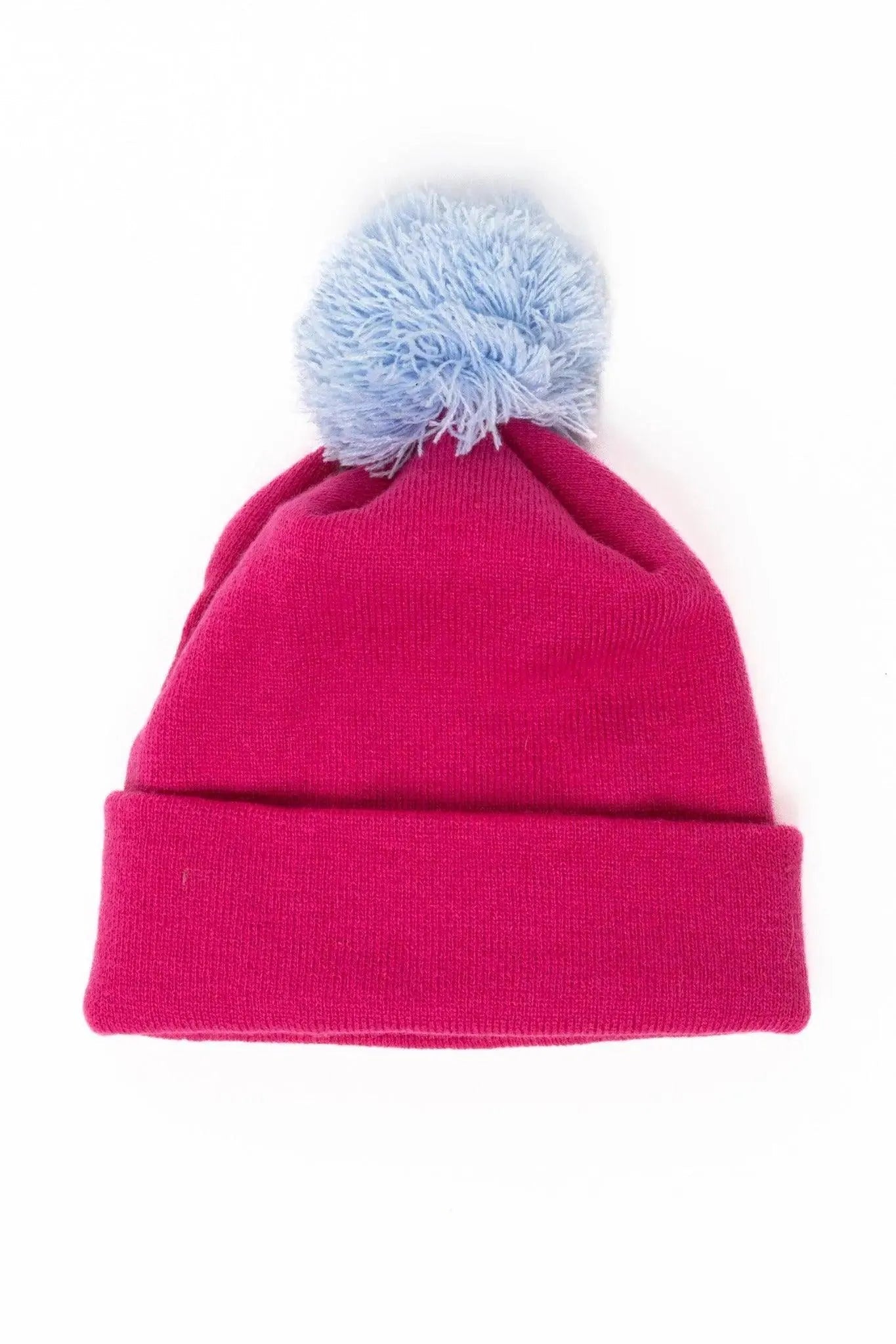 Red Mountain Syrah Winter Hat with Pom Aria the Fox