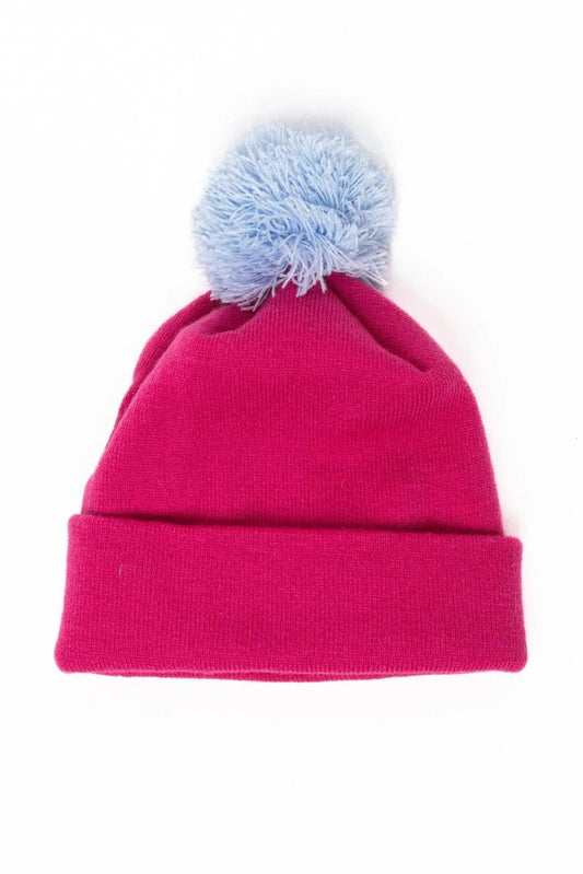 Red Mountain Syrah Winter Hat with Pom Aria the Fox