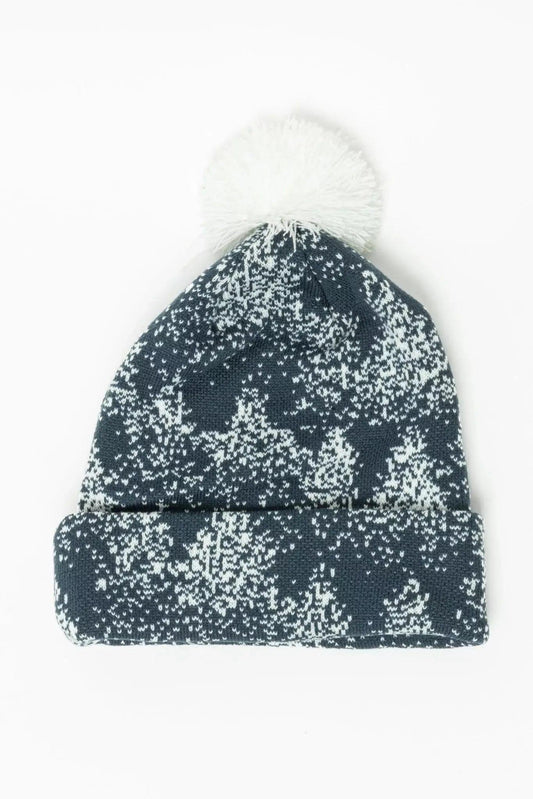 Siberian Spruce Winter Hat with Pom Pom Aria the Fox