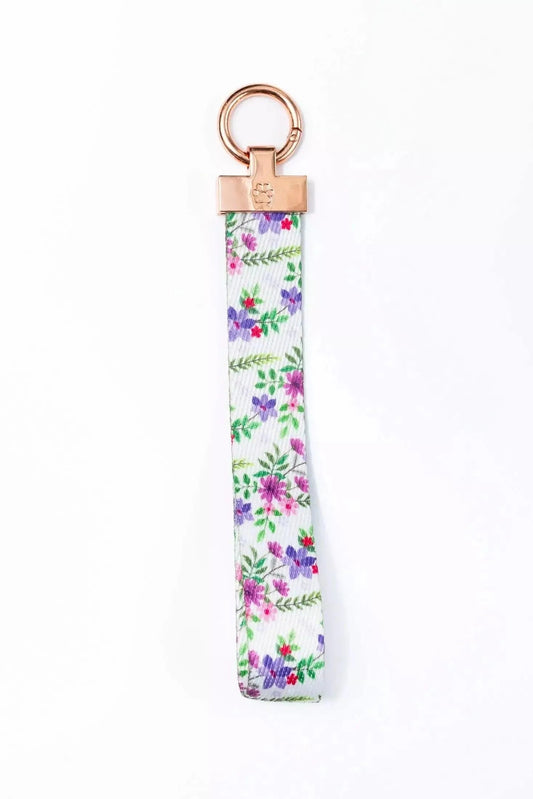 Wildflower Meadow Wristlet Keychain Aria the Fox