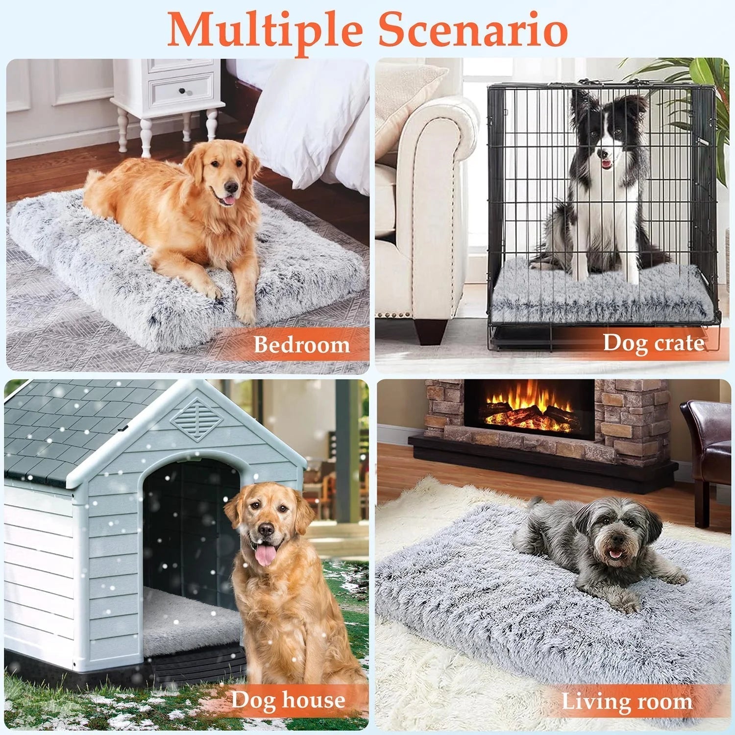 Dog gray Bed for Large furry friend MJ's Pet Closet