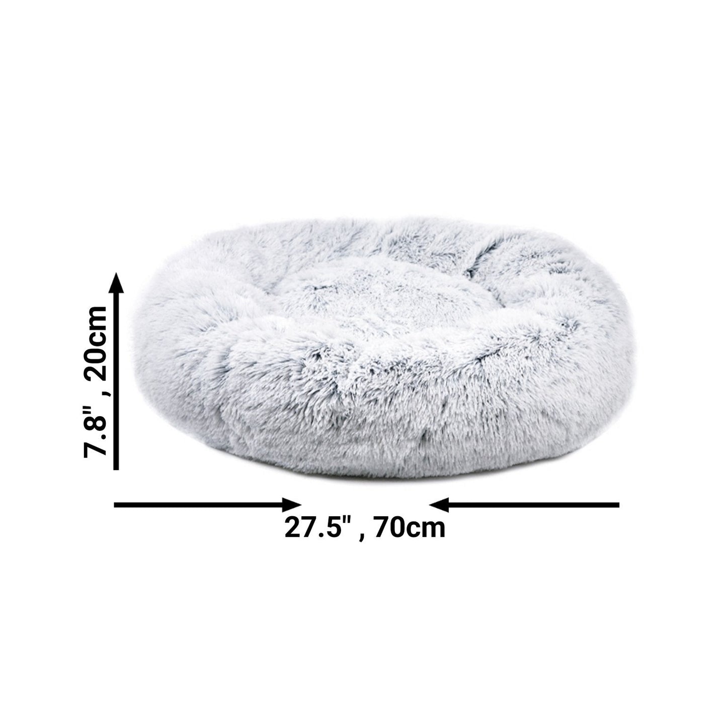 Mr. Peanut's 28" OrthoPlush® Pet Bed - Snowflake White Two Tone Mr. Peanut's Pet Carriers