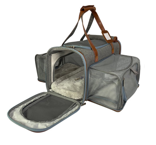 Mr. Peanut's Gold Series Big Apple XL Size Airline Compliant Double Expandable Pet Carrier Mr. Peanut's Pet Carriers